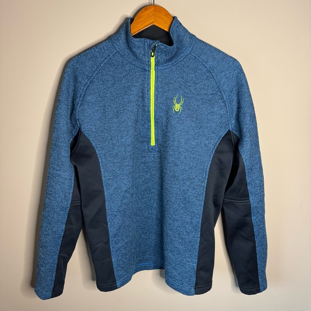 SPYDER Constant Knit 1/2 Zip Pullover Men’s Medium Style Blue 38199308